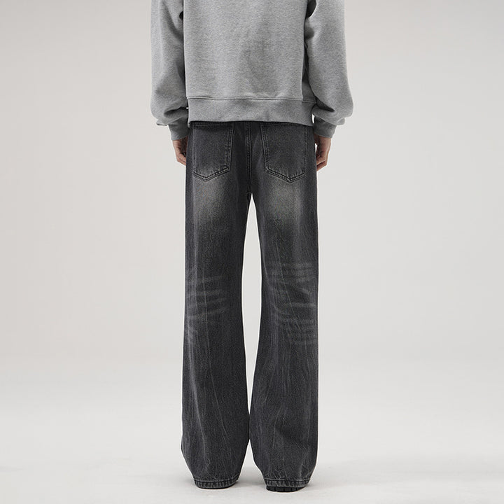 Herren Extraweite Vintage-Baggy-Jeans mit tiefem Schritt und weitem Saum Echo Archiv