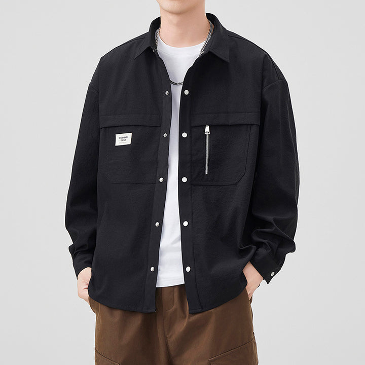 Herren Modische Utility-Jacke mit praktischen Taschen Echoarchiv