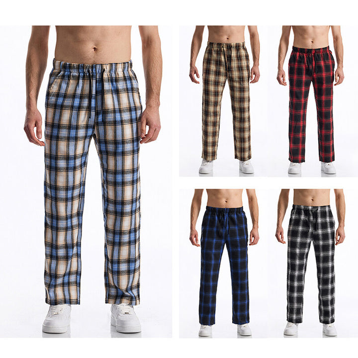Herren Flanell-Pyjama-Hose mit komfortablem Gummibund Echoarchiv