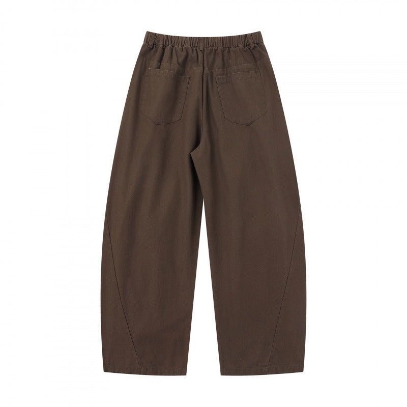 Damen Weite Culotte-Hose mit elastischem Bund, dekorativen Falten und geschwungenen Nahtdetails Echo Archiv