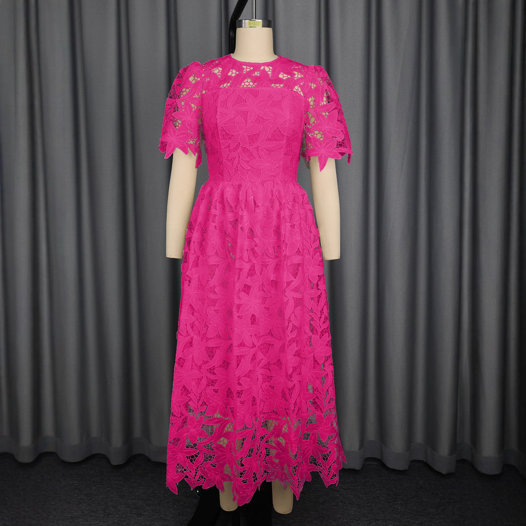 Damen Spitzen-Maxikleid mit floralem Design Echo Archiv