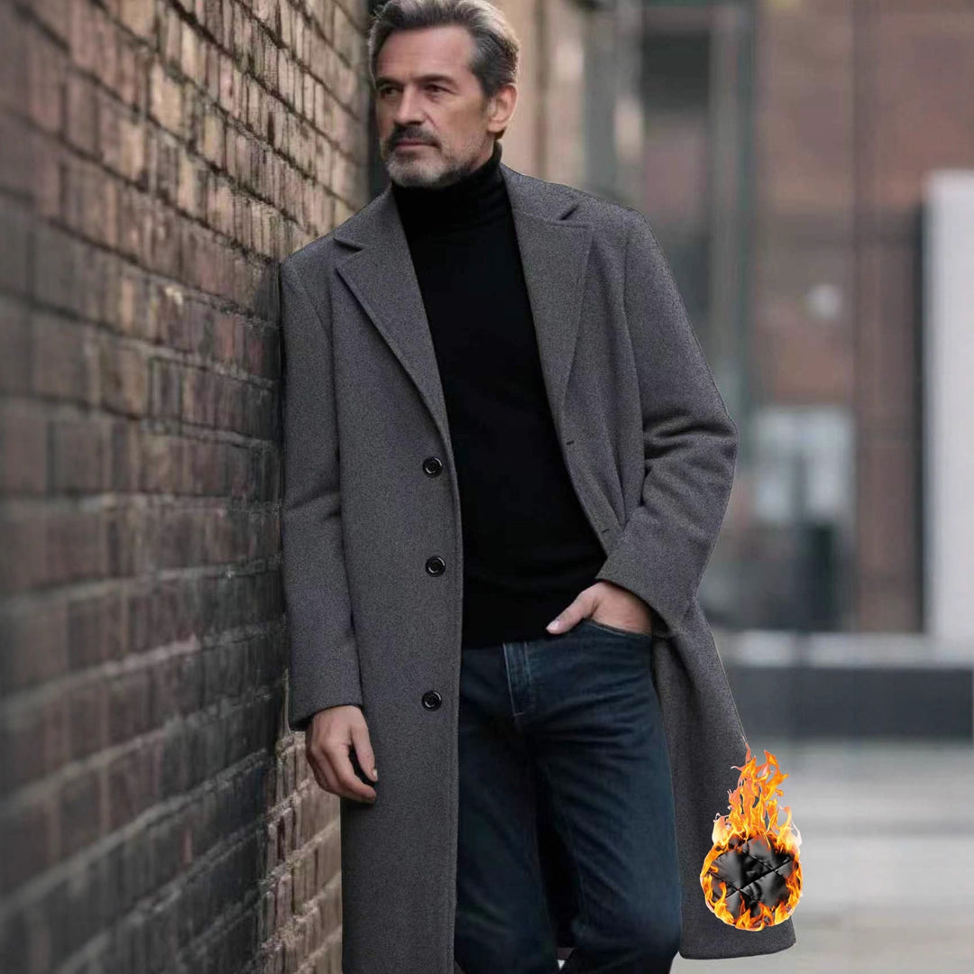 Herren eleganter Wollmantel Echoarchiv