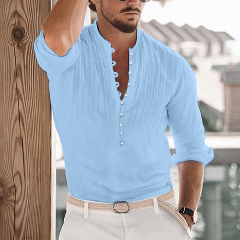 Herren modische Baumwollbluse Echoarchiv