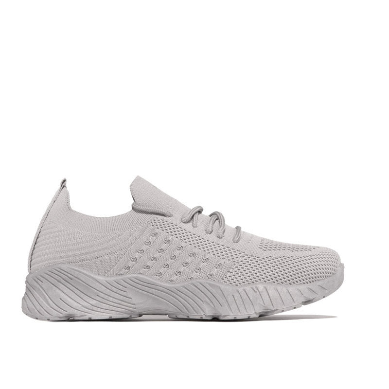 Damen Atmungsaktive Strick-Sneaker mit elastischem Schaft und rutschfester Profilsohle Echoarchiv