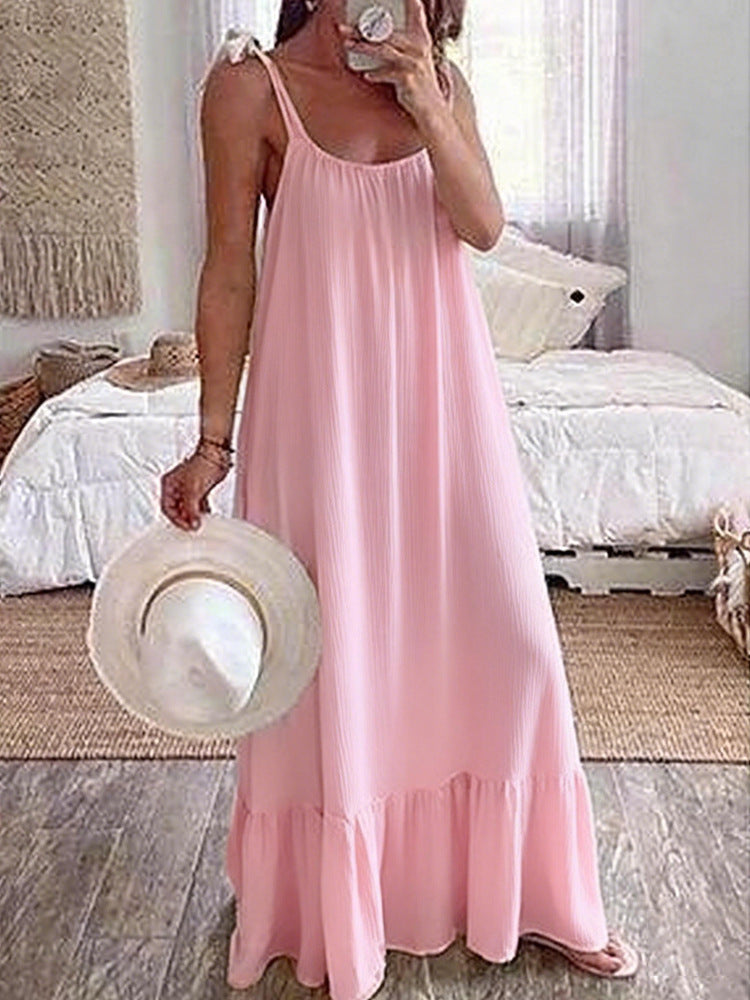 Damen Maxikleid mit trägerlosem Design Echo Archiv