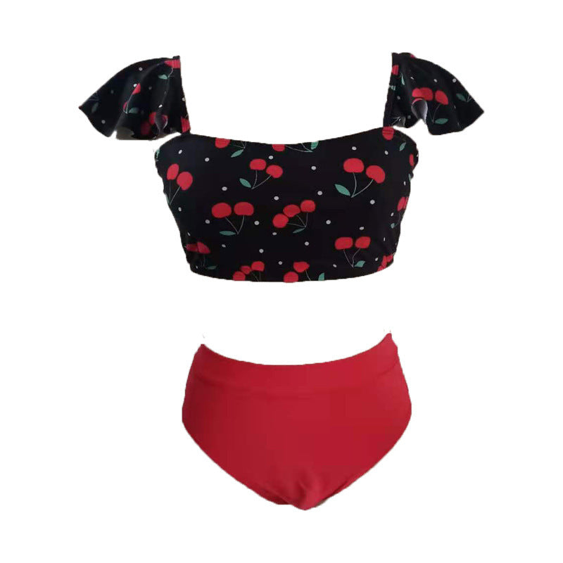 Damen Tankini-Set mit voluminösen Rüschendetails und hochwertigem Schnitt Echo Archiv