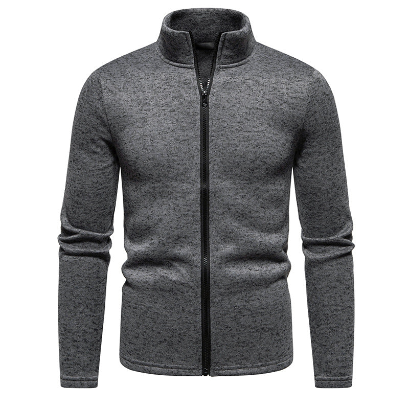 Herren Fleecejacke mit hochschließendem Kragen und durchgehendem Reißverschluss Echoarchiv