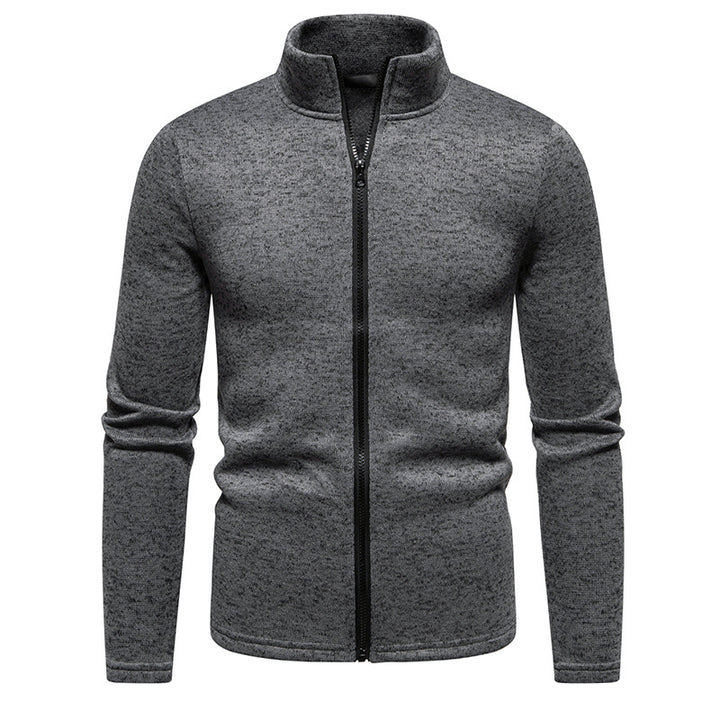 Herren Fleecejacke mit hochschließendem Kragen und durchgehendem Reißverschluss Echoarchiv