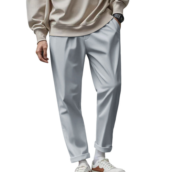 Herren elegante Chino-Hose mit bequemem Bund und modischem Schnitt Echoarchiv