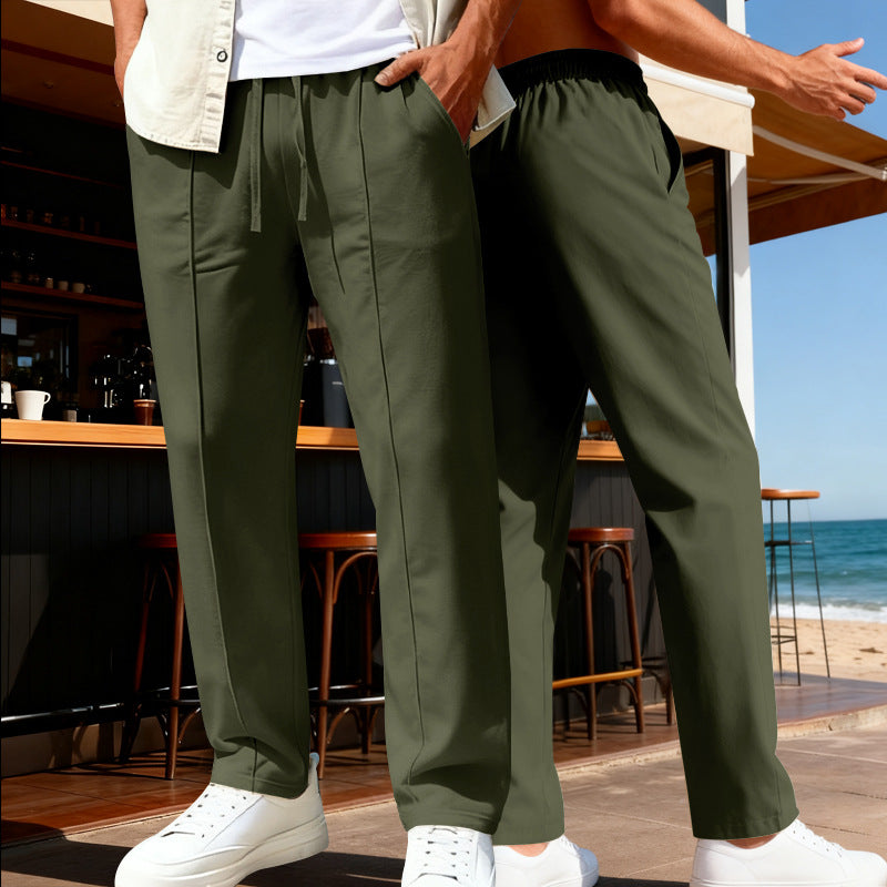Herren Bequeme und lässige Freizeithose mit elastischem Bund Echoarchiv