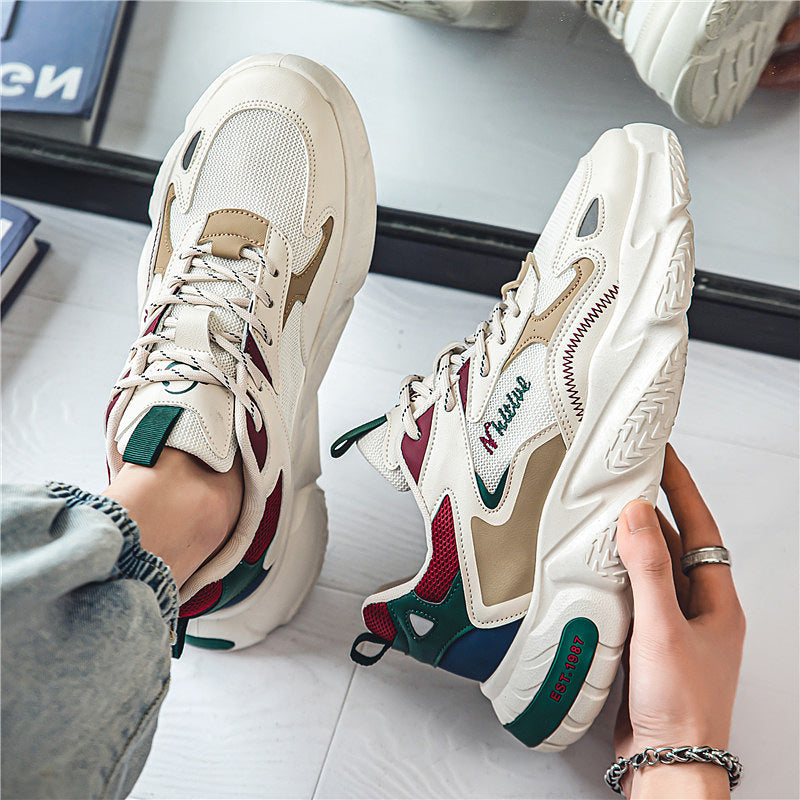 Damen modische Chunky Sneakers mit atmungsaktiver Oberflächenstruktur Echo Archiv