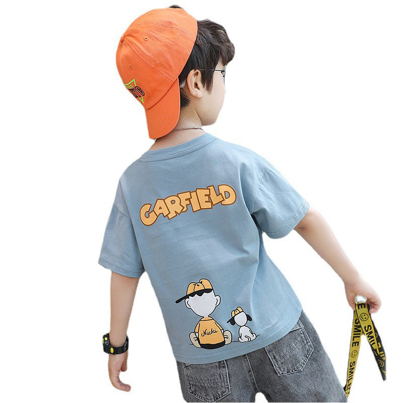 Jungen Baumwoll-T-Shirt mit coolem Cartoon-Design Echo Archiv