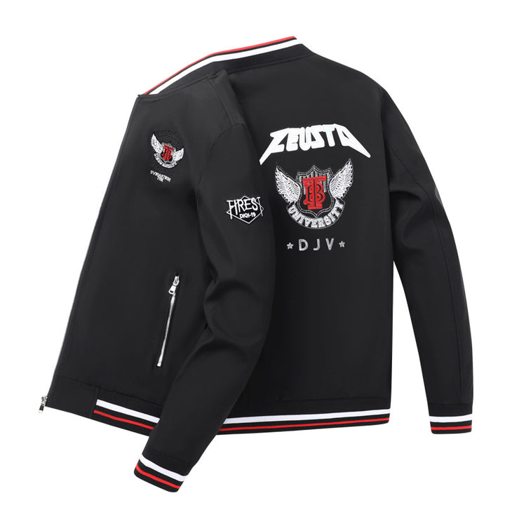 Herren Modische Bomberjacke mit Patch-Design Echo Archiv