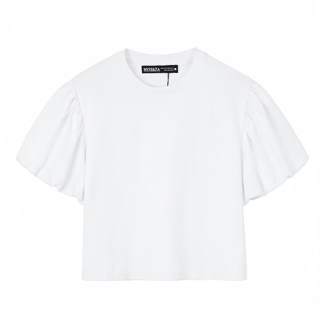Damen T-Shirt mit voluminösen Ärmeln und modernem Schnitt Echo Archiv