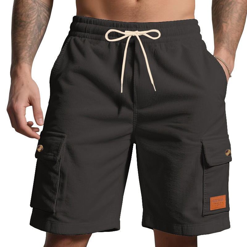 Herren Cargo-Shorts mit praktischem Faltendesign und elastischem Bund Echoarchiv