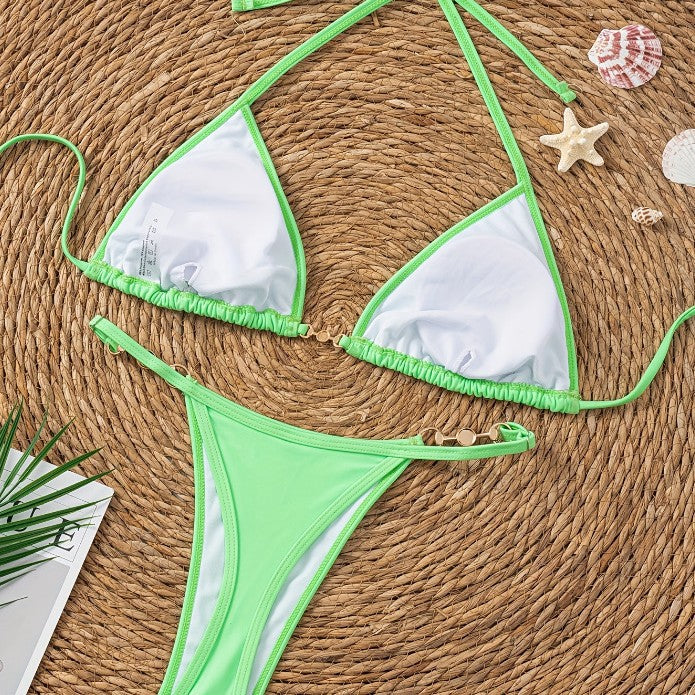 Damen Triangel-Bikini mit eleganten Perlendetails Echo Archiv