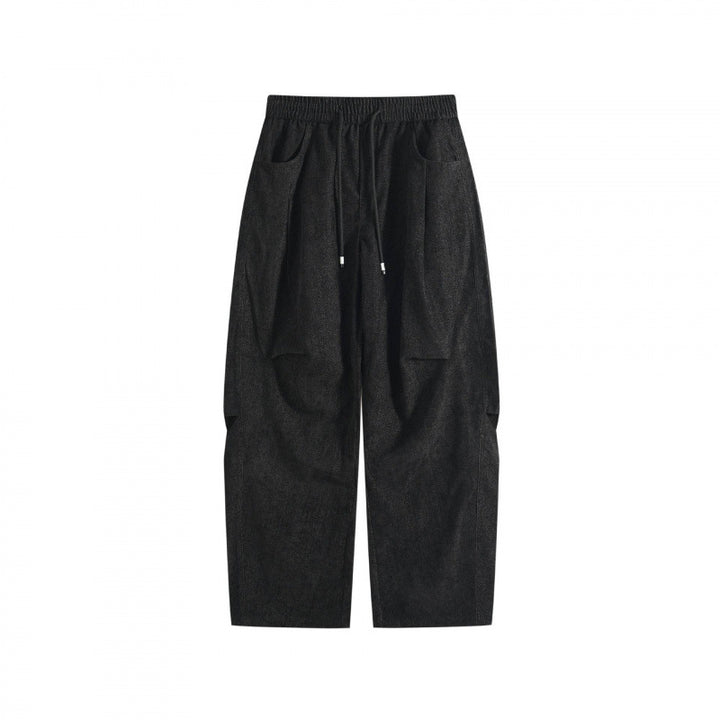Damen Weite High‑Waist-Hose mit Tunnelzug und großen aufgesetzten Taschen Echo Archiv