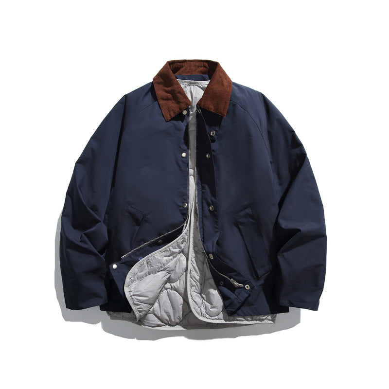 Herren Boxy‑Fieldjacke mit abnehmbarer wattierter Innenweste und Cordkragen Echo Archiv