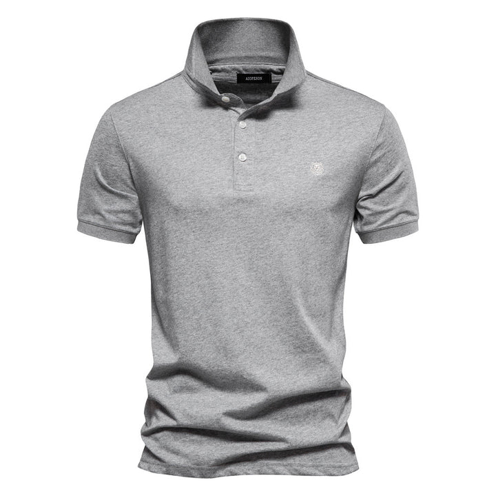 Herren Polo-Shirt mit feiner Piqué-Struktur und klassischem Kragen Echoarchiv