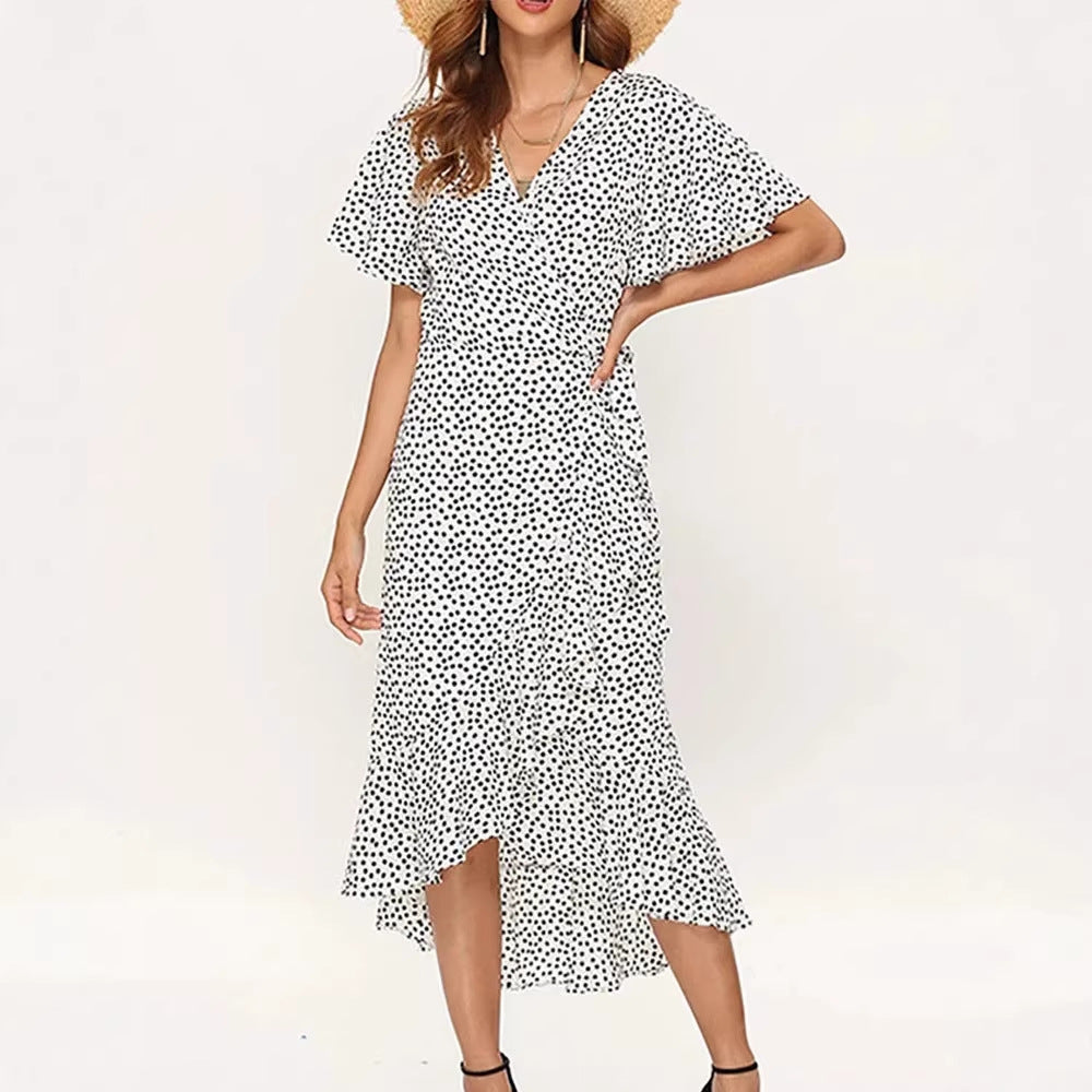 Damen Maxikleid mit floralem Design und schwingendem Saum Echo Archiv