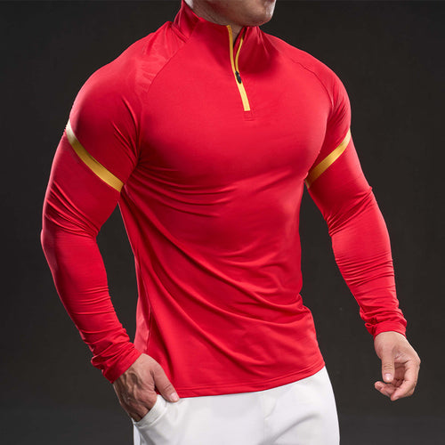 Herren Langarm Funktionsshirt mit Stehkragen Echoarchiv
