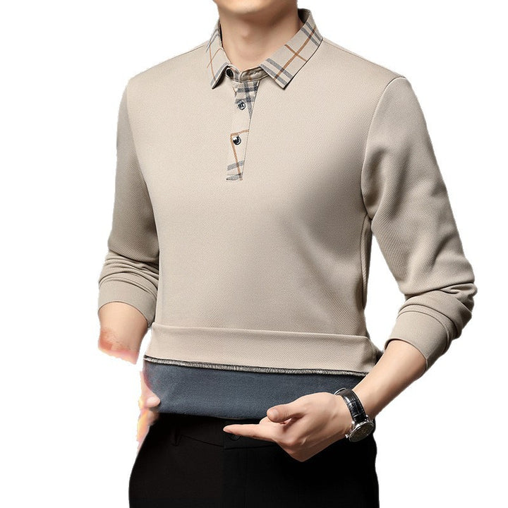 Herren funktionales Poloshirt mit strukturiertem Kragen Echoarchiv