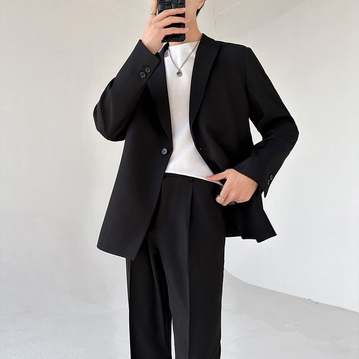 Herren eleganter Anzugblazer mit Echoarchivrnem Schnitt und feinem Innenfutter Echoarchiv