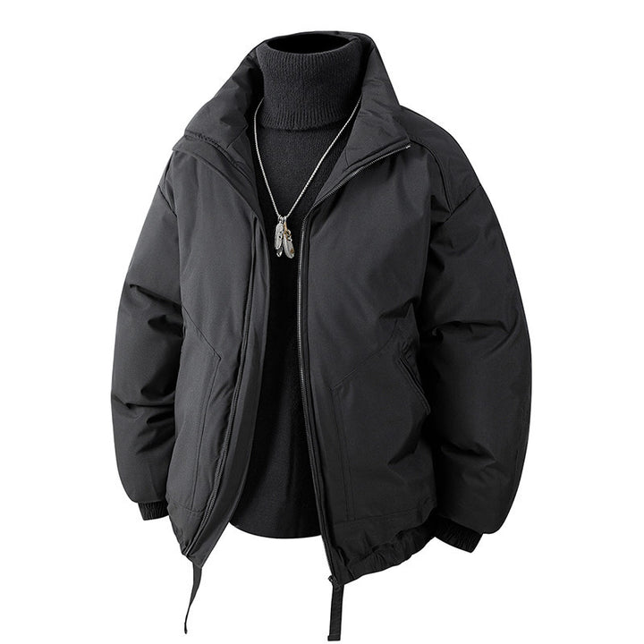 Herren Oversized Thermo‑Steppjacke mit hohem Kragen, Reißverschluss und Tunnelzug Echo Archiv