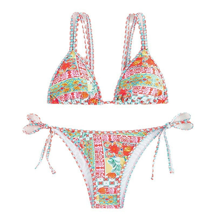Damen Triangel-Bikini mit verspieltem Muster Echo Archiv