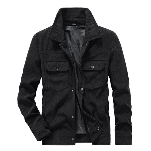 Herren Lässige Cordjacke mit praktischen Brusttaschen Echo Archiv