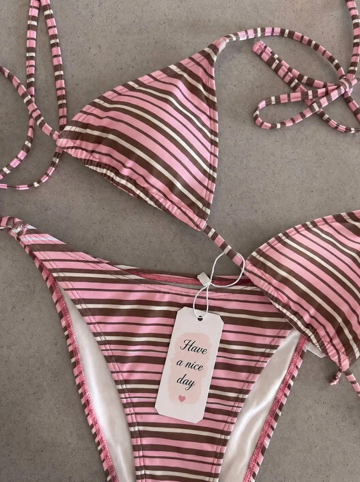 Damen Triangel-Bikini mit klassischem Punktmuster Echo Archiv
