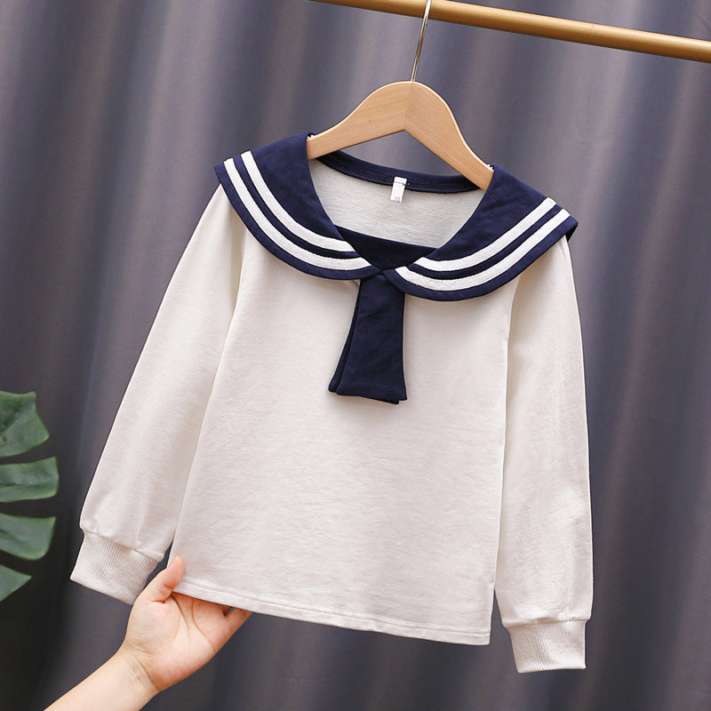 Mädchen Matrosen Sweatshirt mit stylischem Kragen Echo Archiv