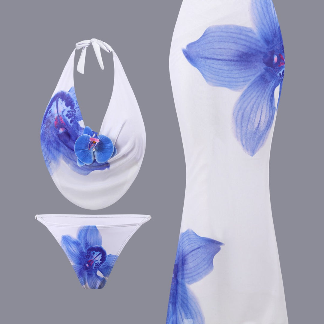 Damen Bikini-Set mit floralem Design und elegantem Wickeloberteil Echo Archiv