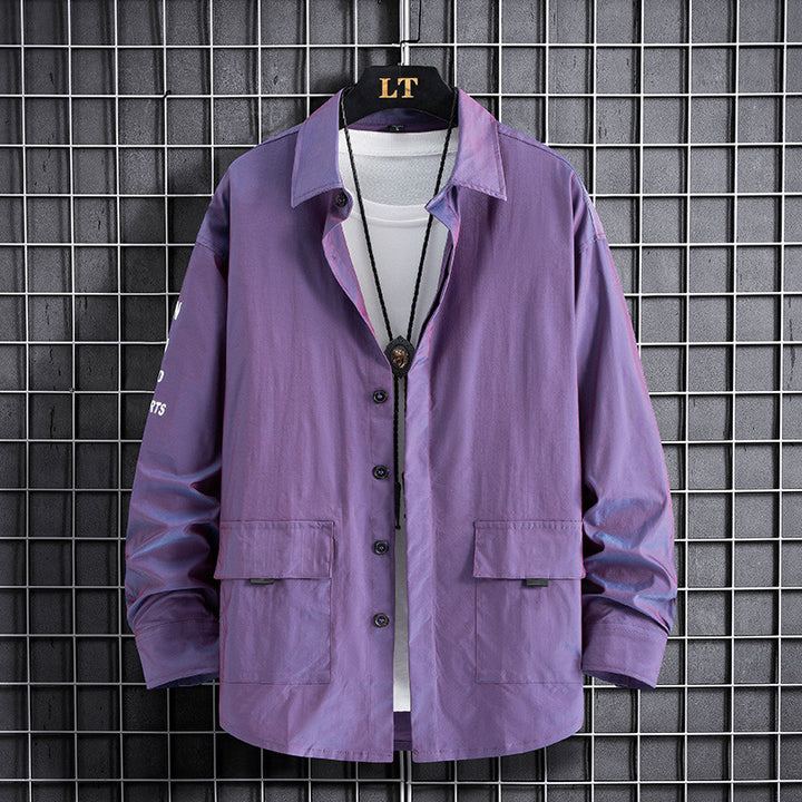 Herren modisches Utility-Overshirt mit praktischen Taschen Echoarchiv