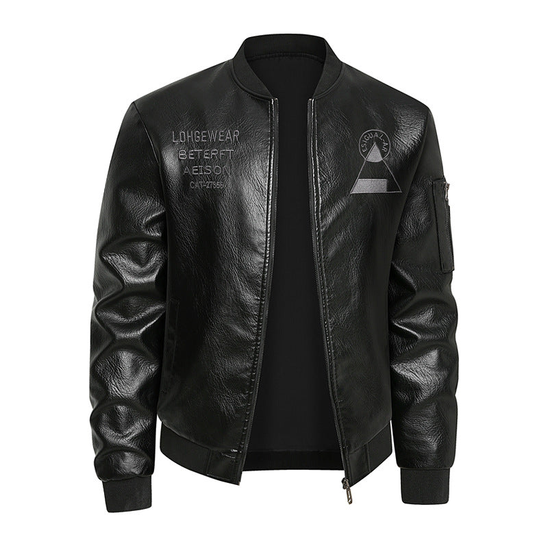 Herren Kunstleder Bomberjacke Echoarchiv