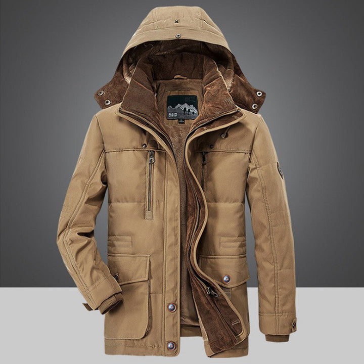 Herren nan arktis-inspirierter Fieldparka mit Cord-Innenkragen, abnehmbarer Kapuze und multifunktionalen Taschen Echo Archiv