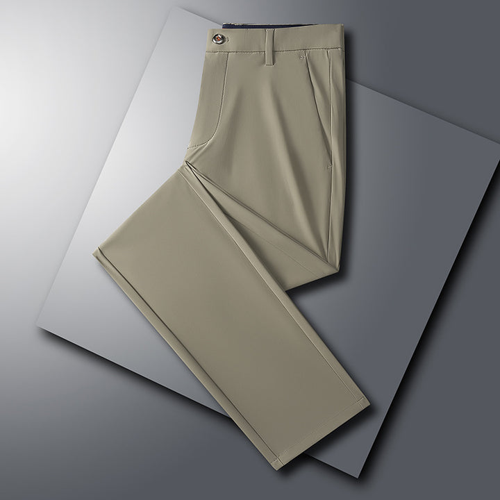 Herren stilvolle Business-Hose mit elastischem Bund und schmalem Schnitt Echoarchiv