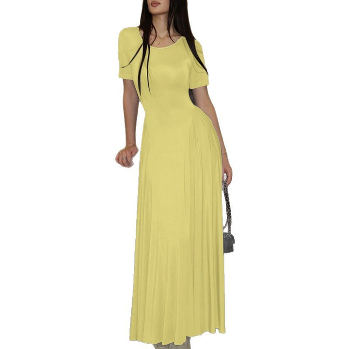 Damen Maxi-Kleid mit elegantem Schnitt und seitlichen Taschen Echo Archiv