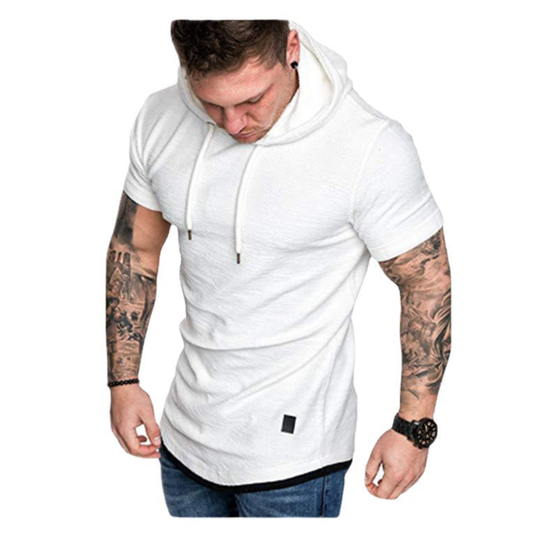 Herren Hoodie mit modischem Kurzarm und lässigem Schnitt Echoarchiv