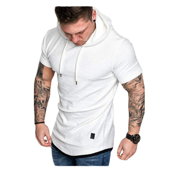 Herren Hoodie mit modischem Kurzarm und lässigem Schnitt Echoarchiv