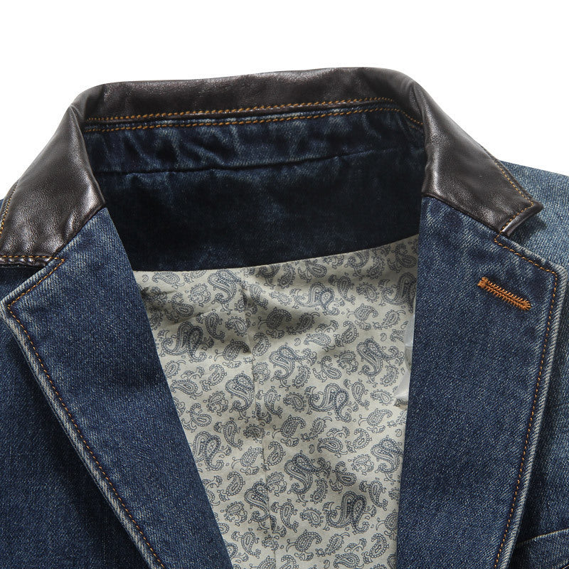 Herren Modischer Denim Blazer mit feinen Akzenten Echo Archiv