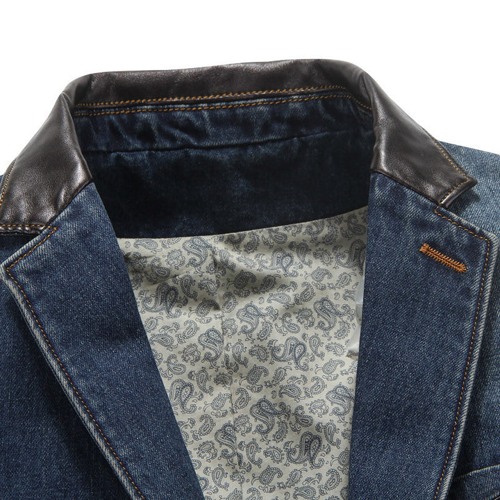 Herren Modischer Denim Blazer mit feinen Akzenten Echo Archiv