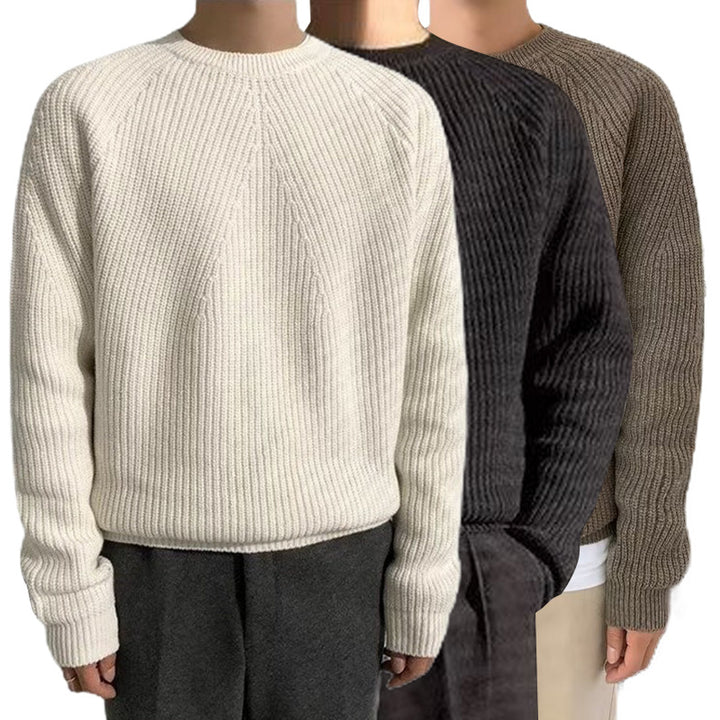 Herren Bequemer Grobstrickpullover Echo Archiv