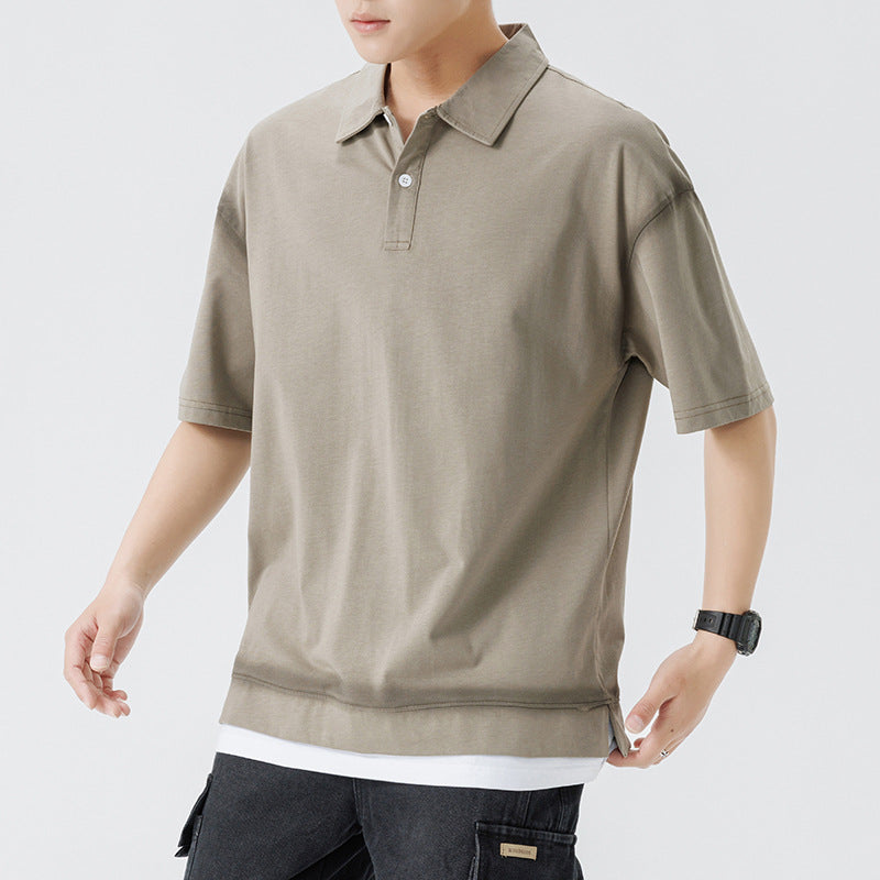 Herren lässiges Poloshirt mit modernem Schnitt und atmungsaktivem Material Echoarchiv