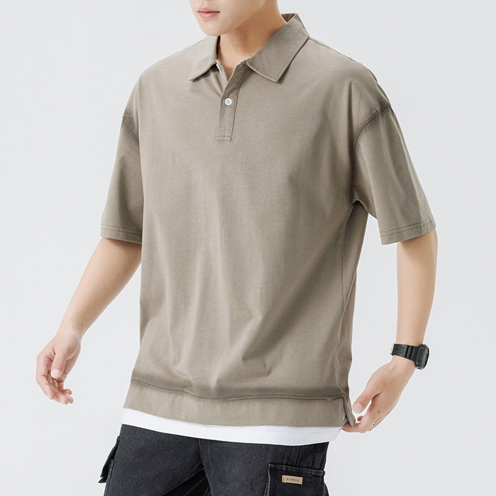 Herren lässiges Poloshirt mit modernem Schnitt und atmungsaktivem Material Echoarchiv