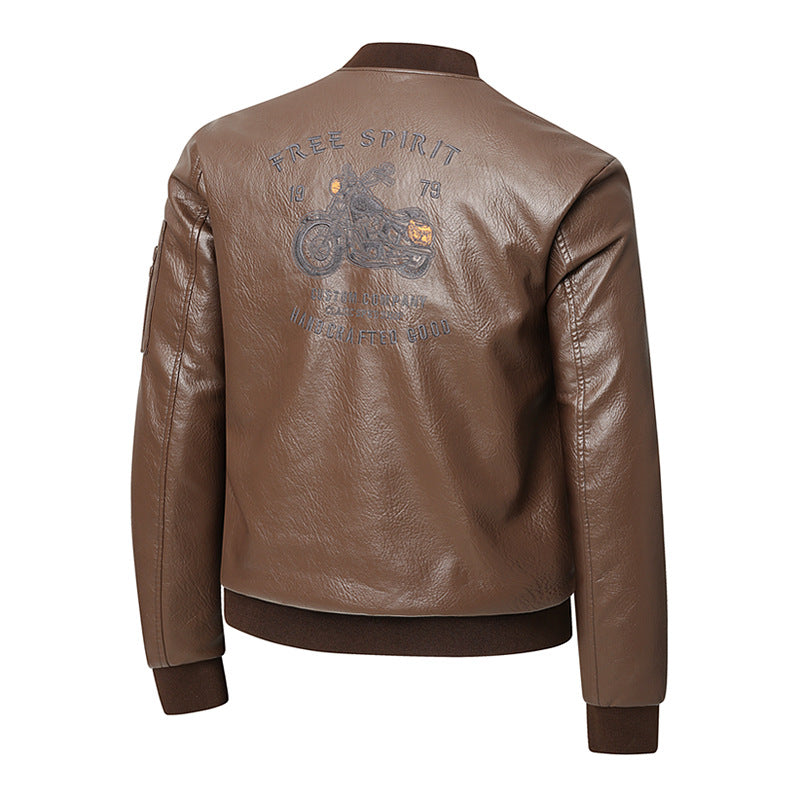 Herren Vintage Bikerjacke im Lederlook Echoarchiv