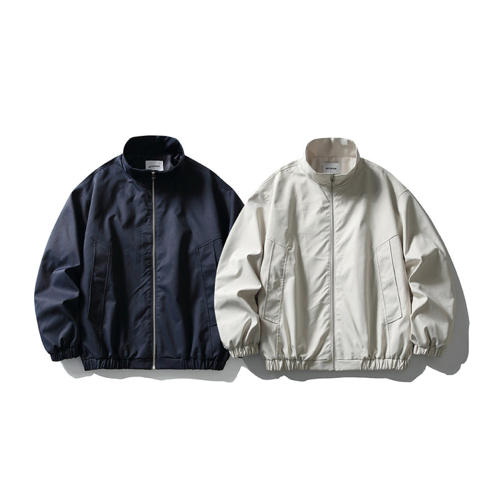 Herren Tech-Bomberjacke im Workwear-Stil mit hohem Stehkragen und elastischem Saum Echoarchiv