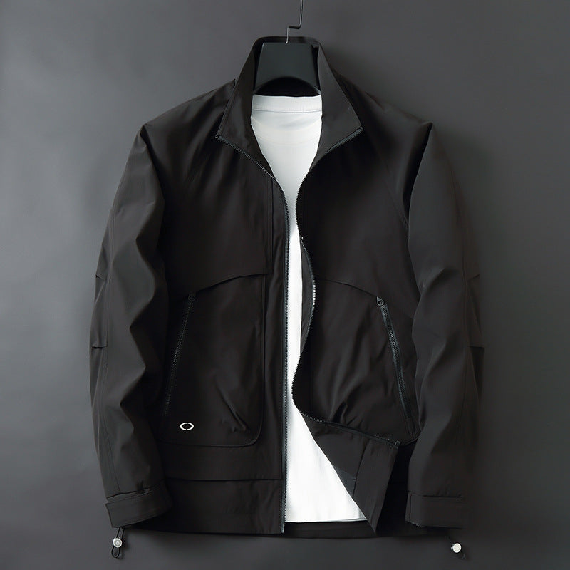 Herren Leichte Utility-Fieldjacke mit verstellbarem Saum und verdeckten Reißverschlusstaschen Echo Archiv