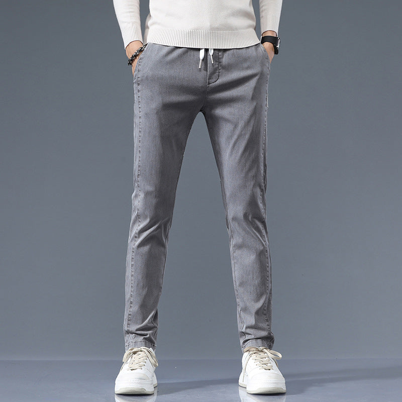 Herren stylische Chino-Hose mit verstellbarem Bund und modernen Details Echoarchiv