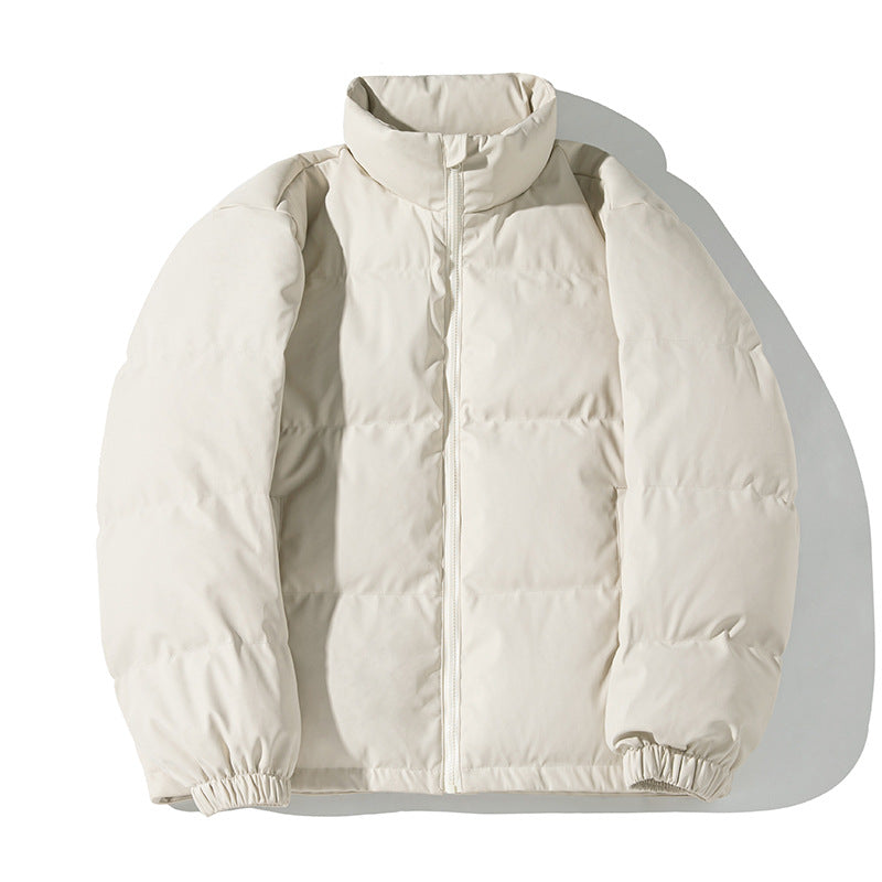 Unisex Kurz geschnittene wattierte Jacke mit Kastensteppung, Stehkragen und Tunnelzugsaum Echo Archiv